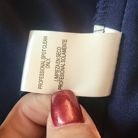 Jodi Kristopher Royal Blue Sequin Lace Long Sleeve Top, Size: 13 (junior) - Picture 10 of 10